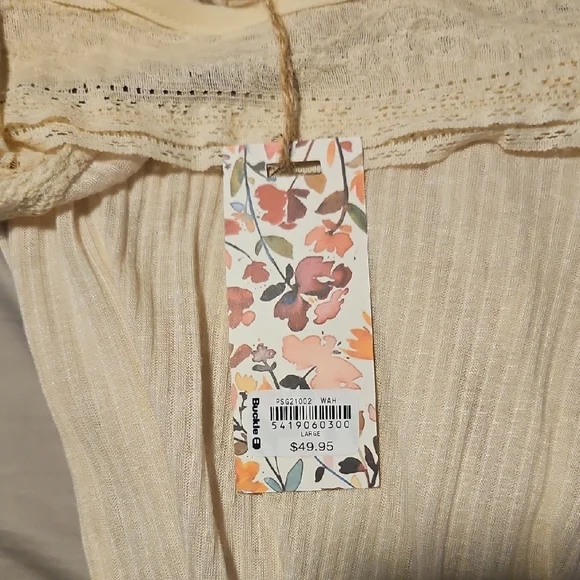 Gimmicks by BKE Cream Lace Blouse - Picture 3 of 3